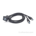 Cavo USB3.0 a filo impermeabile maschio-metallo personalizzato